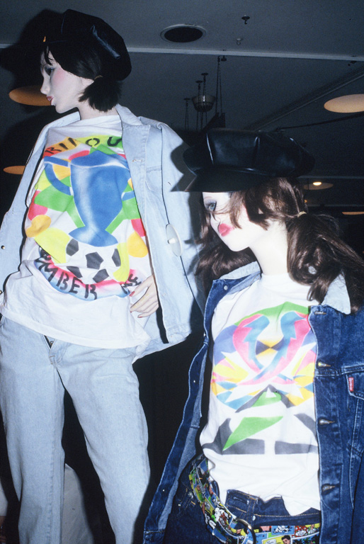 Claude Closky, ‘Ripoulin Number One,’ 1986, t-shirt, spray paint. Printemps, Paris, May 1986 Claude Closky, ‘Ripoulin Number One,’ 1986, t-shirt, spray paint. Printemps, Paris, May 1986